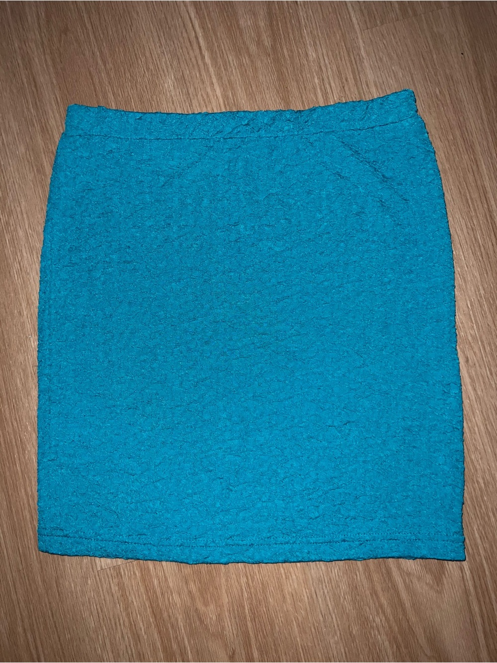 Turquoise Mini Skirt